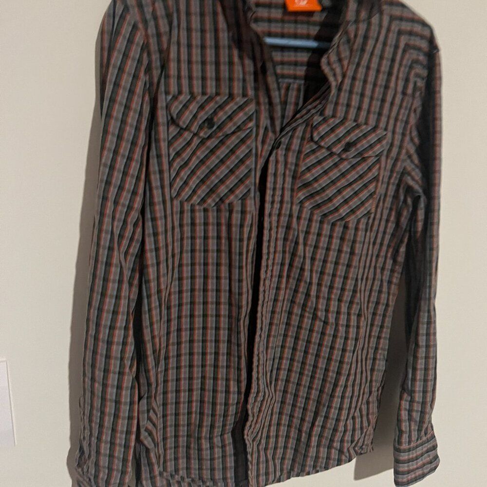Merrell small‎ plaid button down - Picture 4 of 7